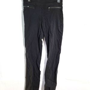 VAN HEUSEN Black Ankle Cut Front Zippers Stretch Extensible Skinny Pants Women 2